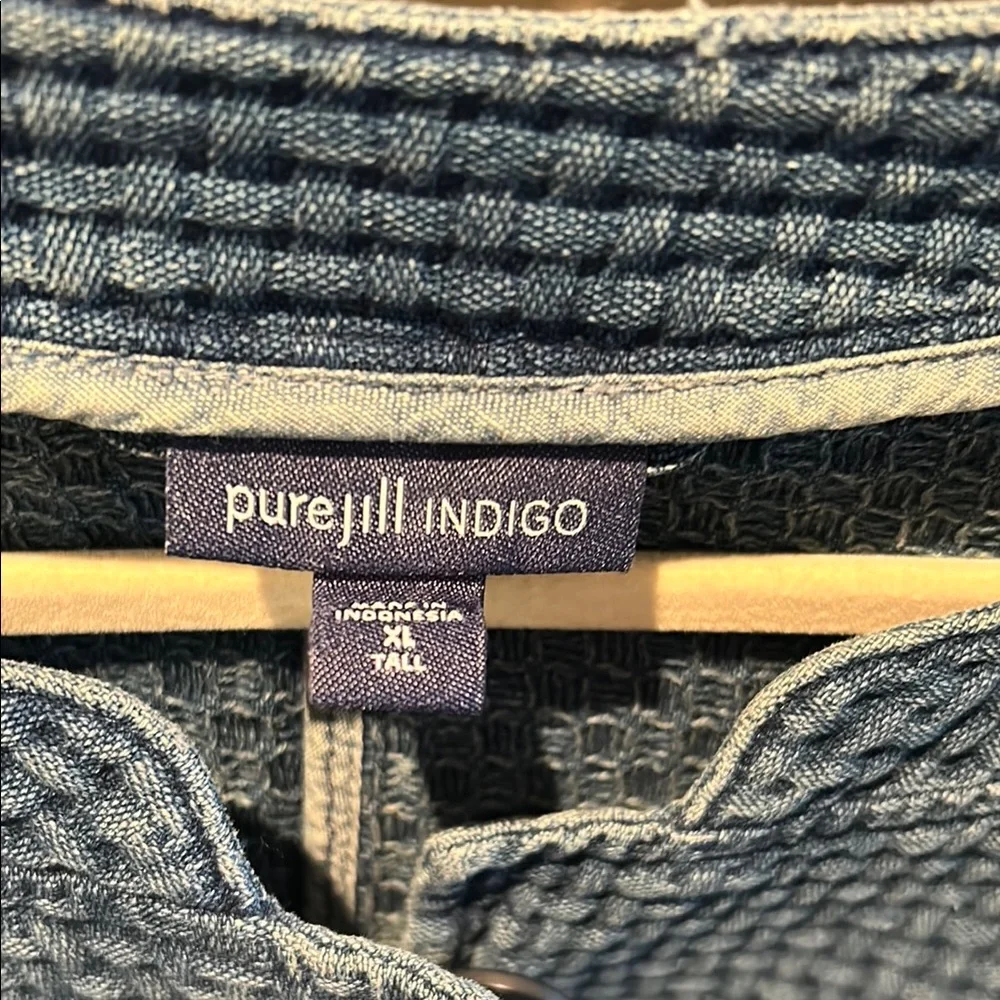 J. Jill Blue Waffle Jacket NWOT - Picture 2 of 6